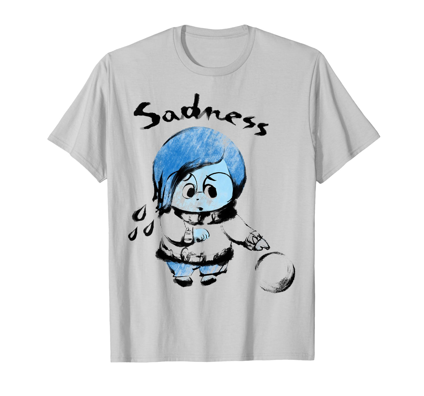 Disney Pixar Inside Out Sadness Watercolor Graphic T-Shirt T-Shirt