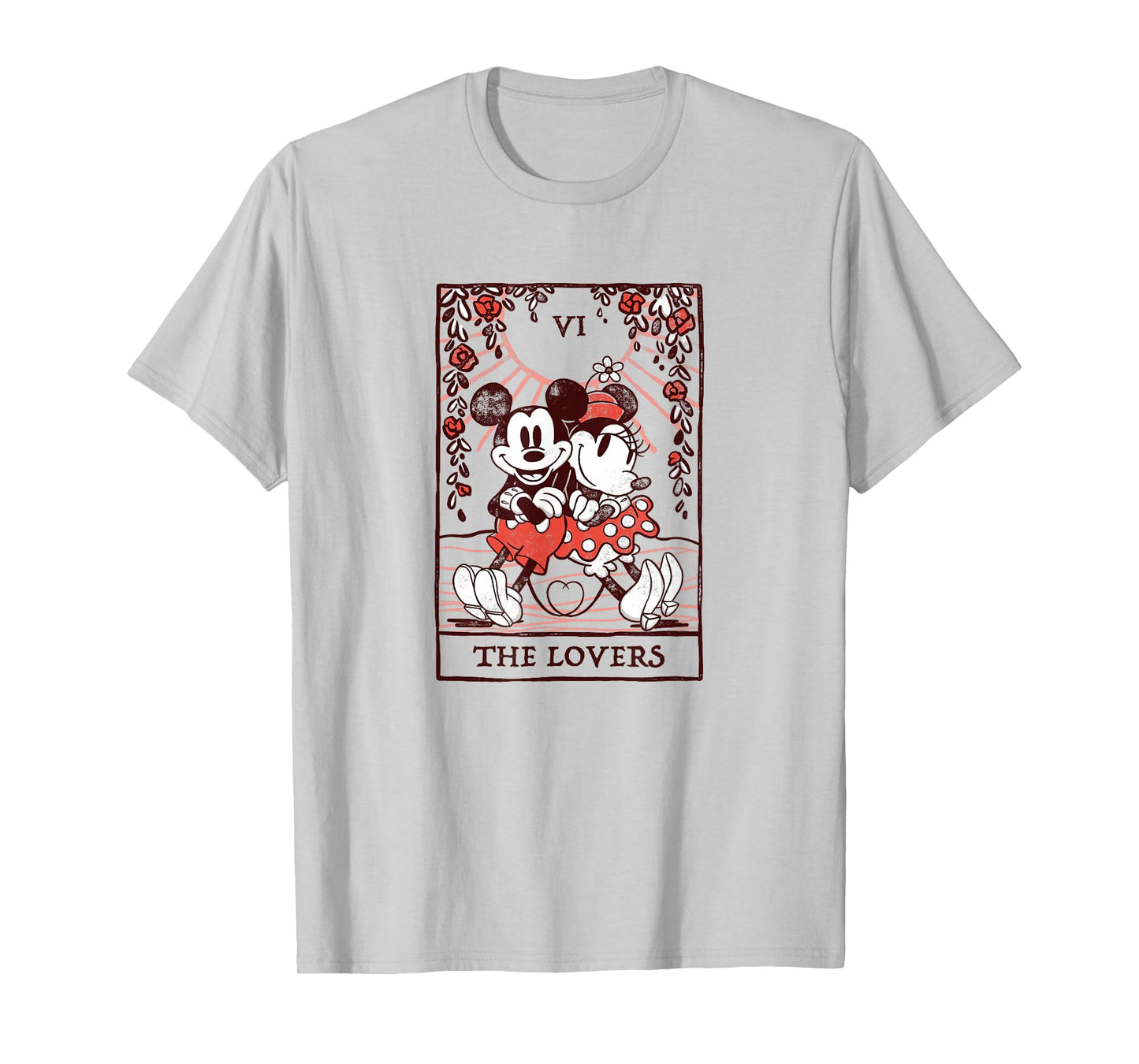 Disney Mickey and Friends Valentine's Day The Lovers Card T-Shirt