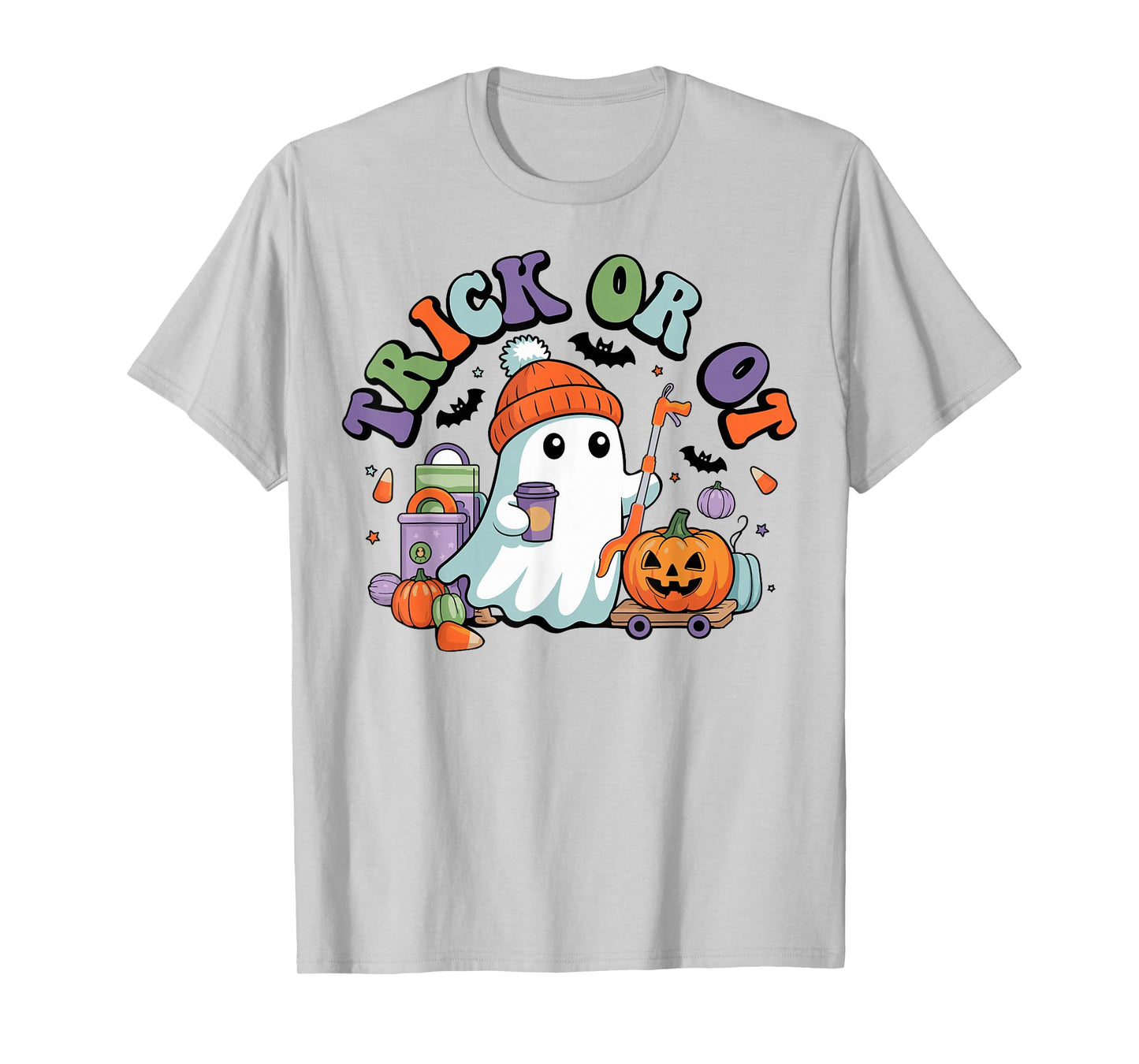 Spooky Occupational Therapy Ghost Trick or OT Halloween T-Shirt