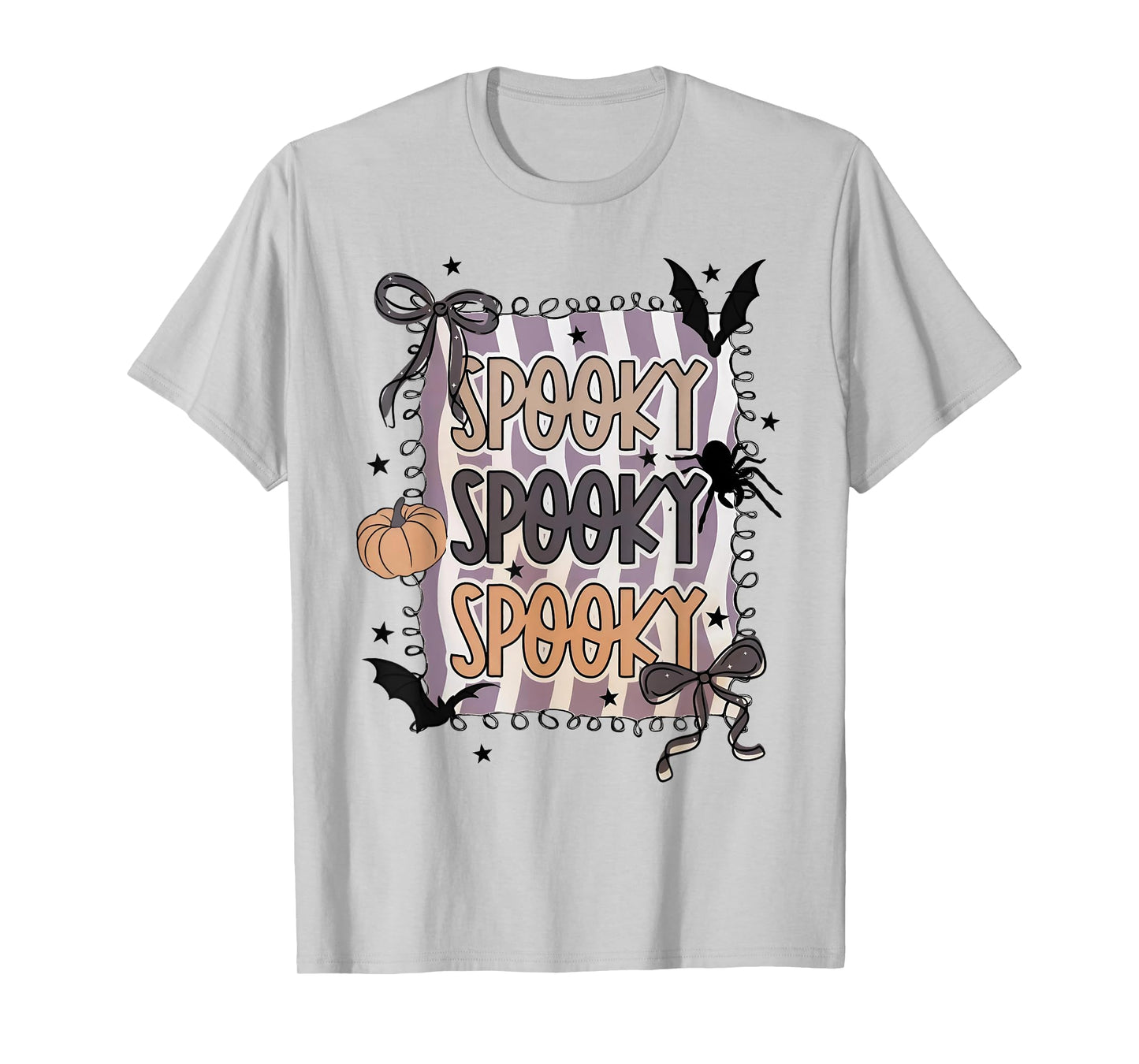 Spooky Season Cute Coquette Bow Halloween Costume T-Shirt