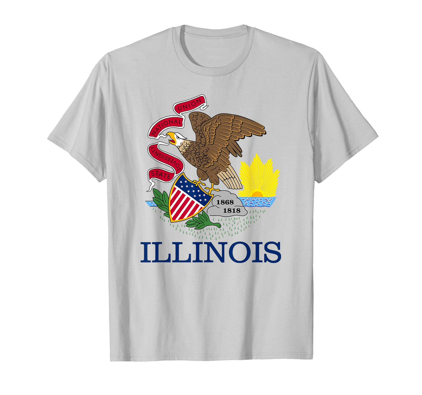 State Flag Illinois of the Prairie State T-Shirt
