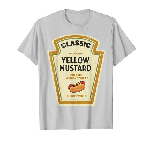 Halloween Yellow Mustard Funny Food Costume Men Women Kids T-Shirt