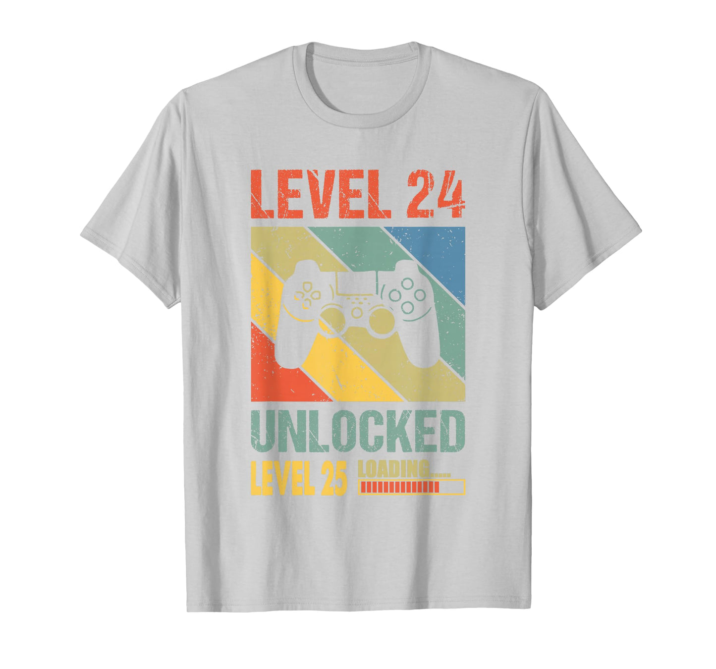 24th Birthday Gamer Girl Level 24 Unlocked Level 25 Loading T-Shirt