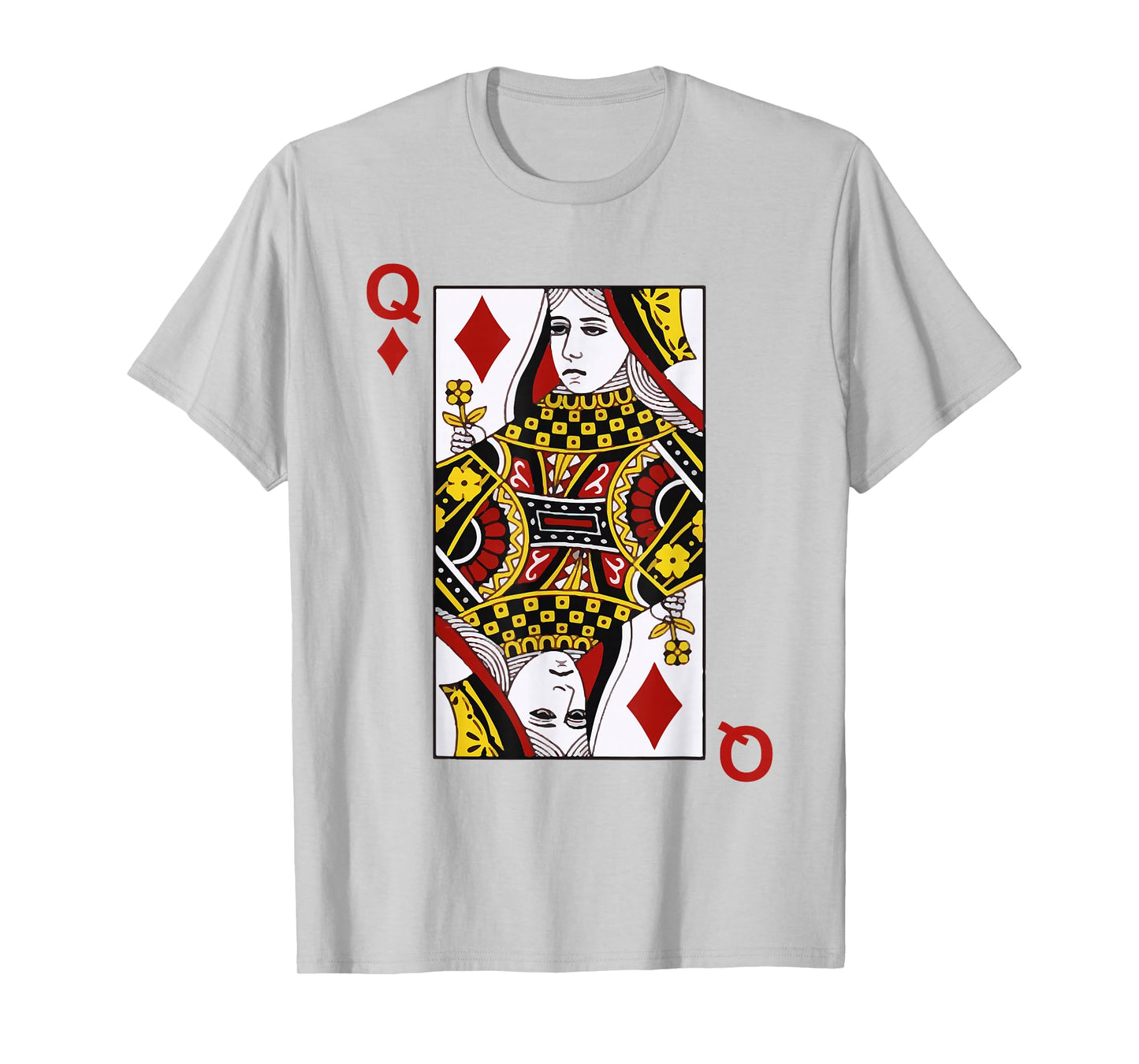 Queens of Diamonds Q Blackjack Playing Cards Tshirt T-Shirt
