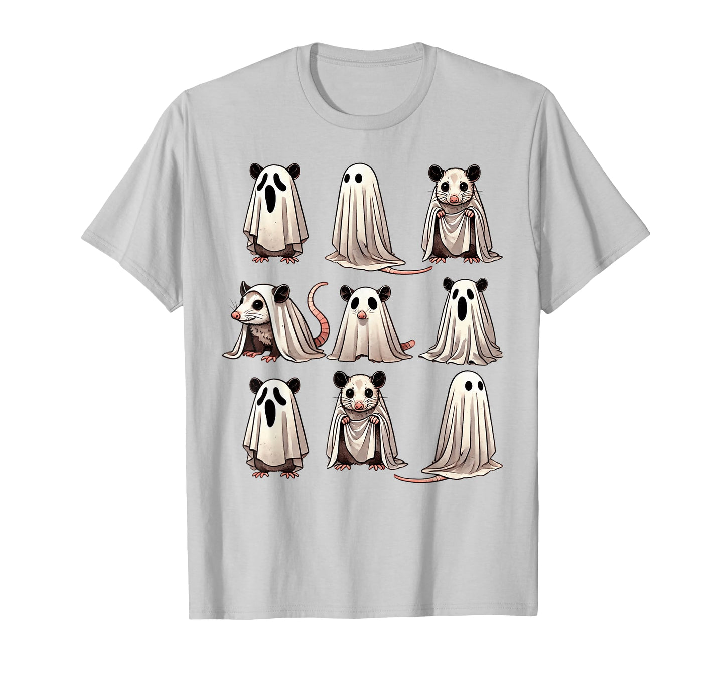 Cute Ghost Opossum Funny Halloween Outfit Costumes Opossum T-Shirt
