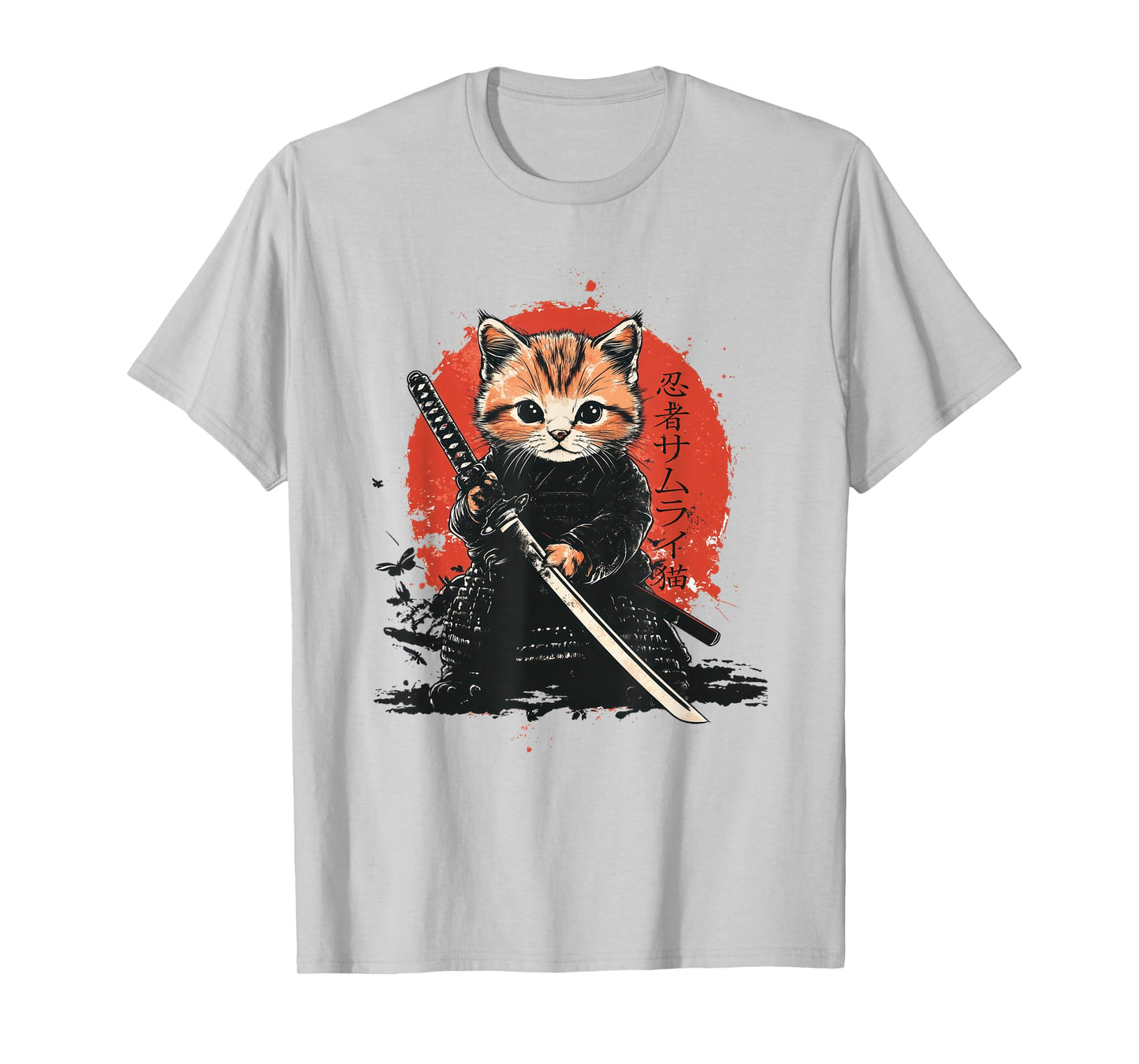 Ninja Kitten | Japanese Samurai Cat | Kawaii Ninja Cat T-Shirt