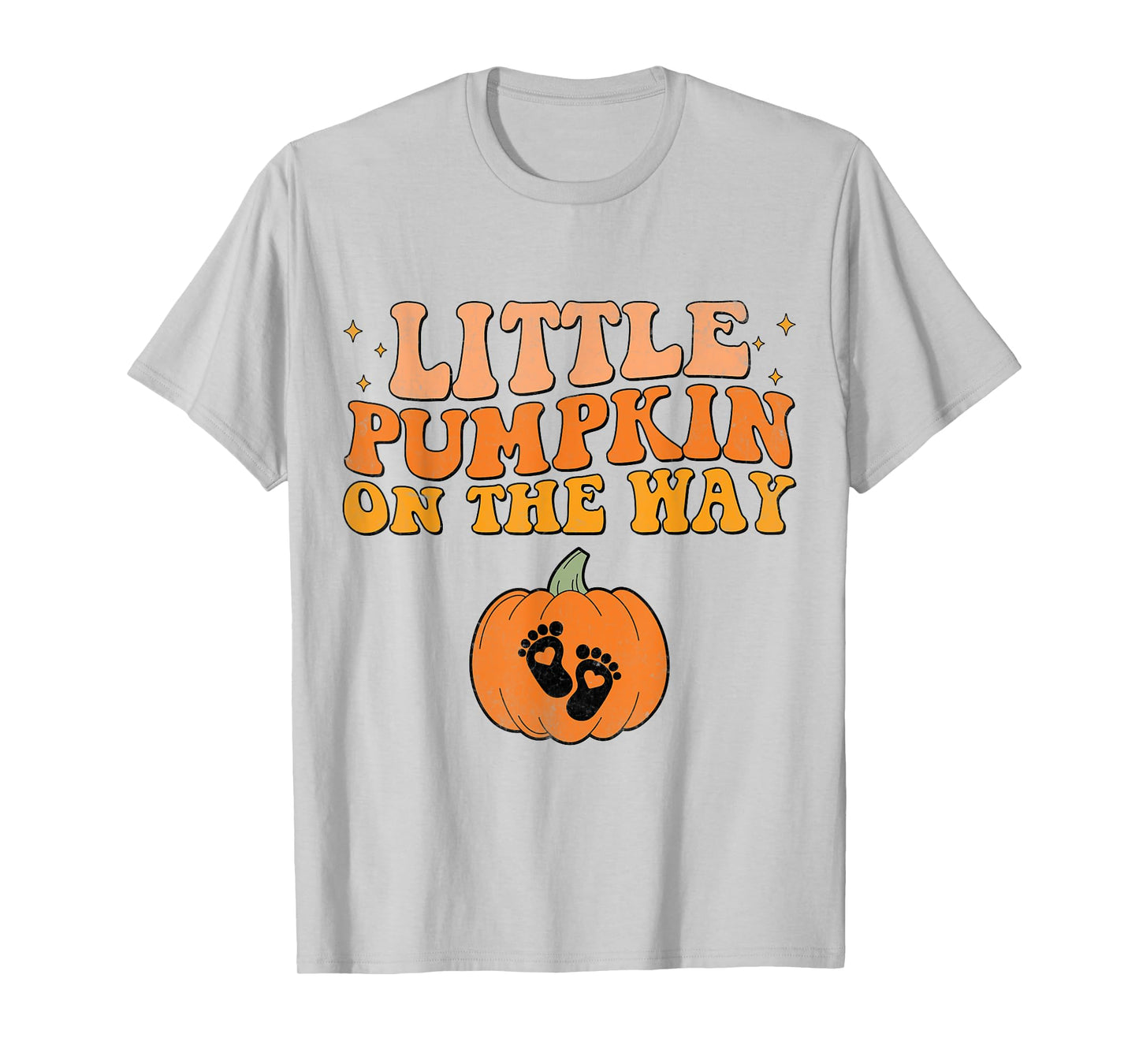 Little Pumpkin On The Way Halloween Pregnancy Announcement T-Shirt
