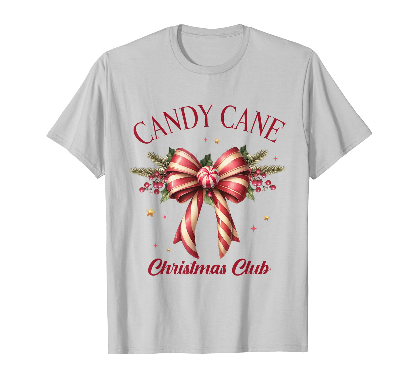 Candy Cane Christmas Club Winter Christmas Family Pajamas T-Shirt