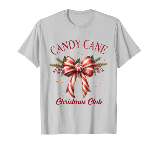 Candy Cane Christmas Club Winter Christmas Family Pajamas T-Shirt