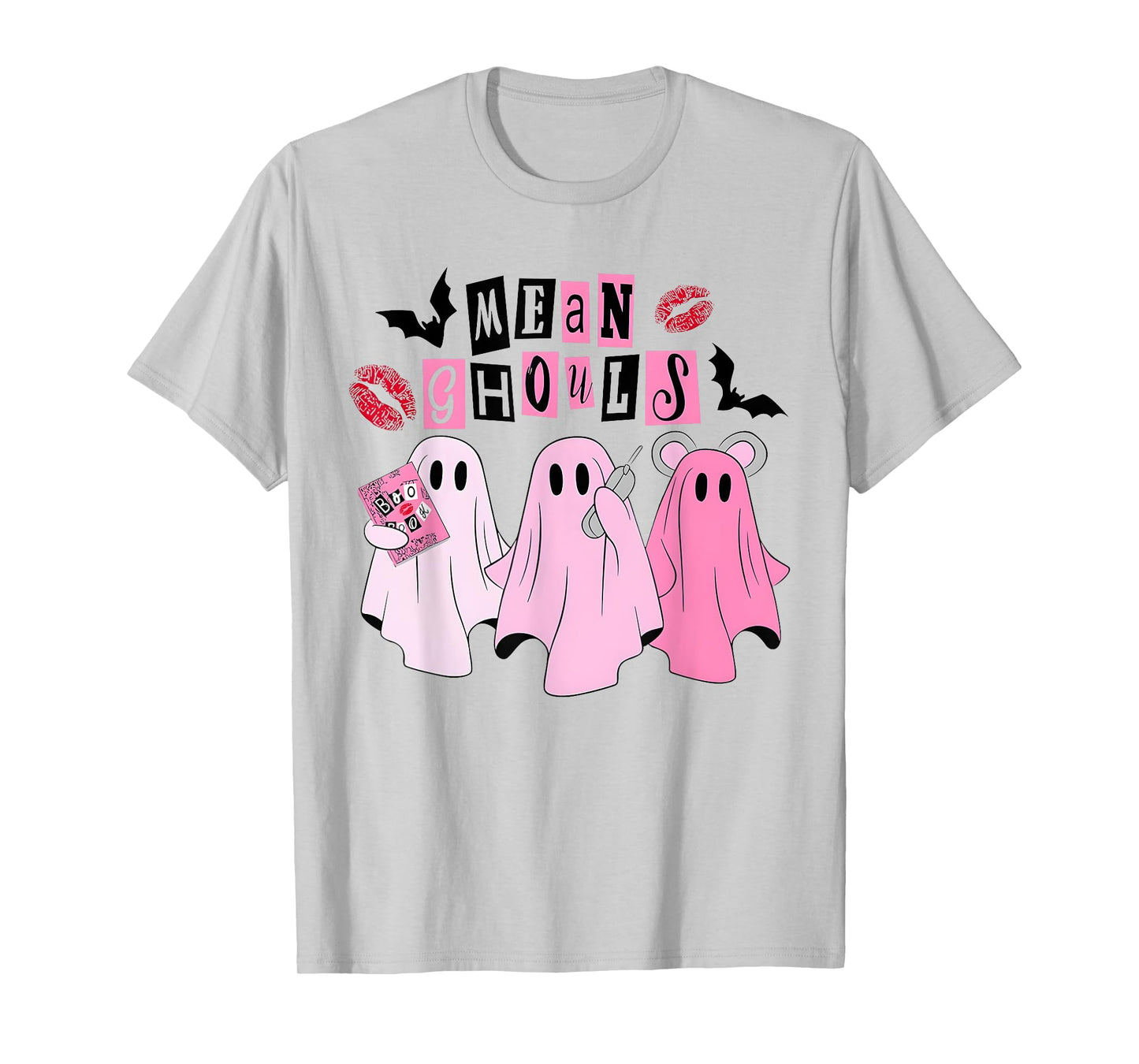Cute Ghost Mean Ghouls Halloween Costume Spooky Season Girls T-Shirt