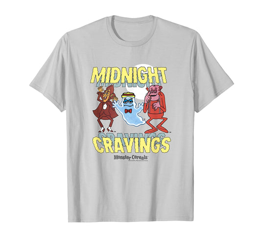 Boo Berry Iconic Midnight Cravings Monster Cereals Big Logo T-Shirt