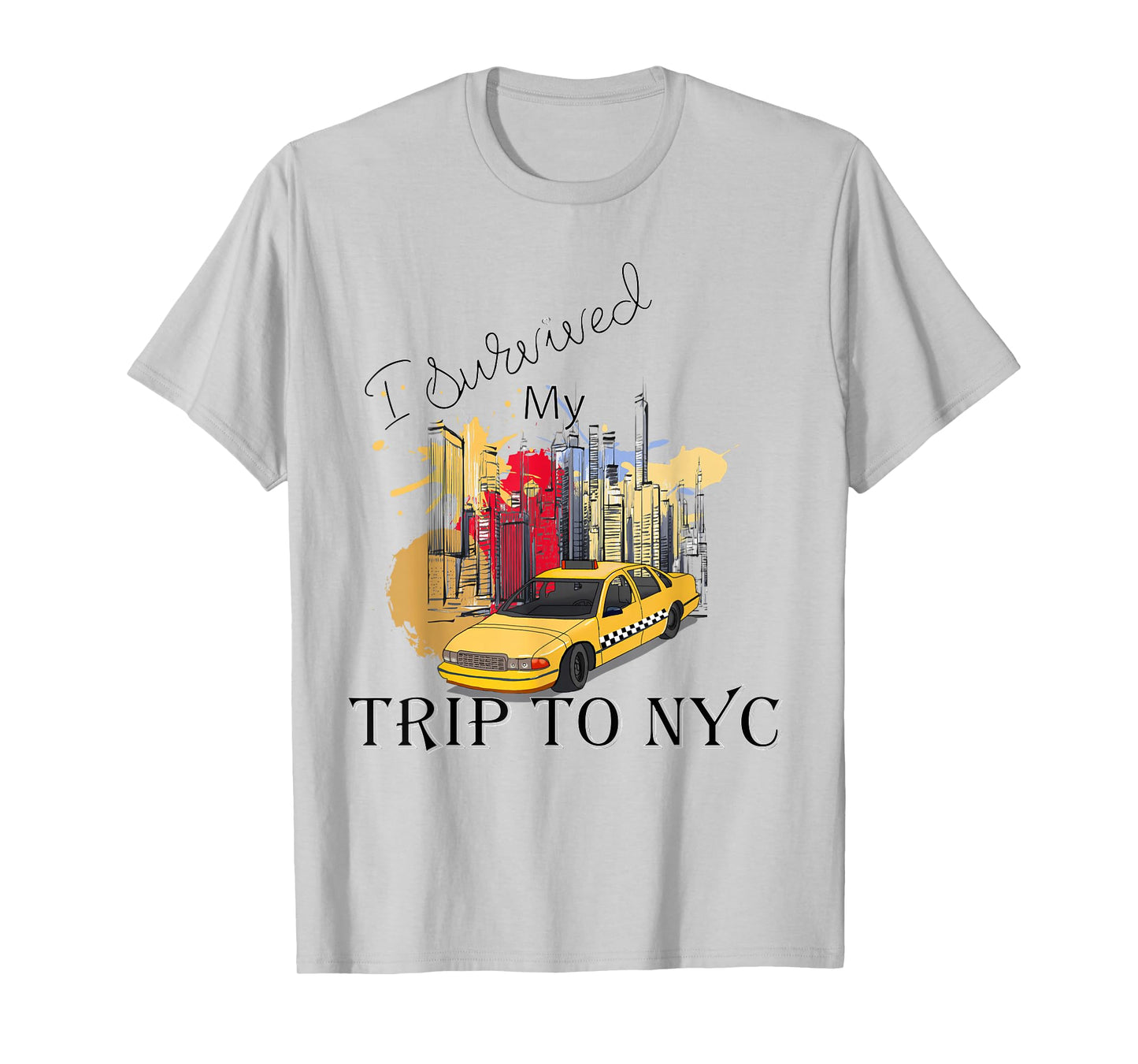 I Survived My Trip to NYC Graphic New York City Line T-Shirt