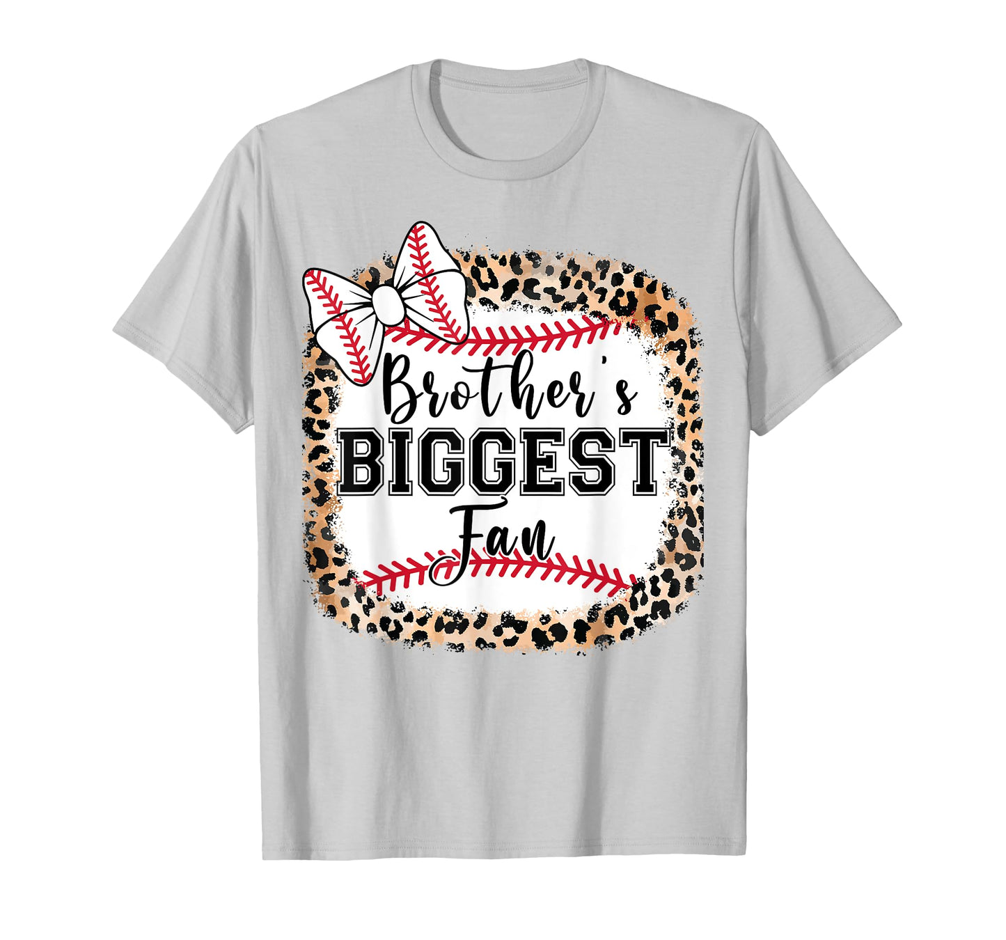 Youth Brothers Biggest Fan Baseball Sister Cute Toddler Girl T-Shirt