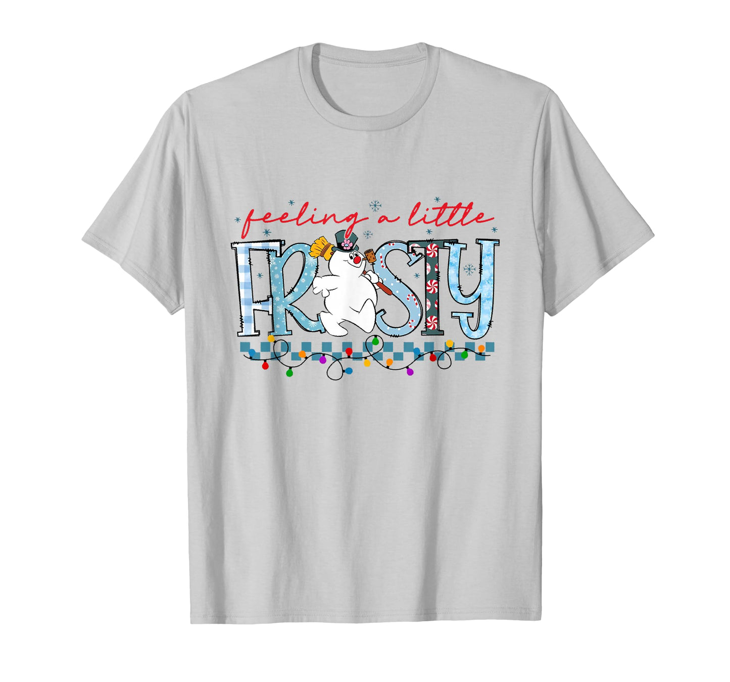 Feeling A Little Frosty Cute Snowman Christmas Humor Xmas T-Shirt