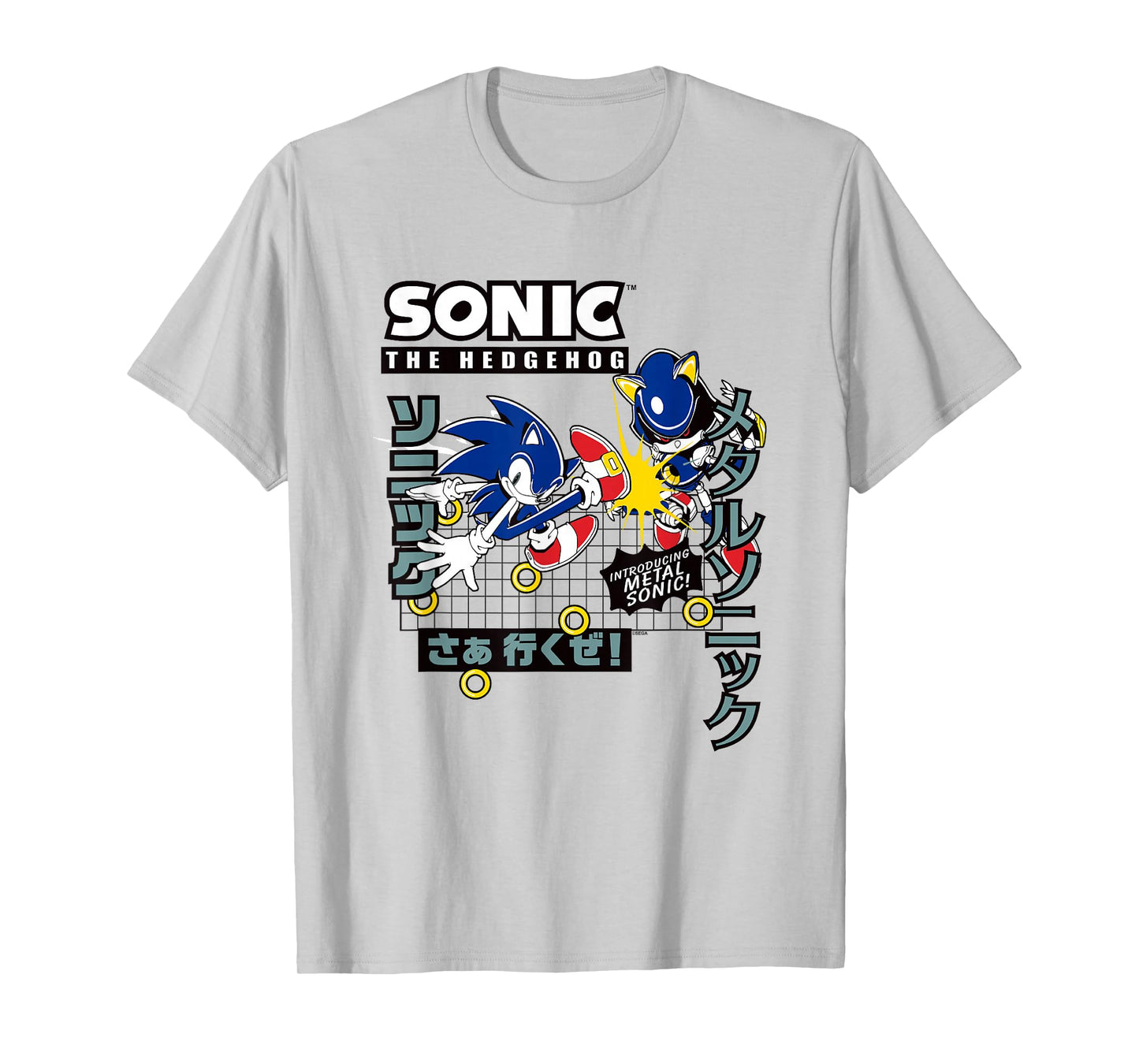 Sonic The Hedgehog Introducing Metal Sonic! Epic Fight Retro T-Shirt