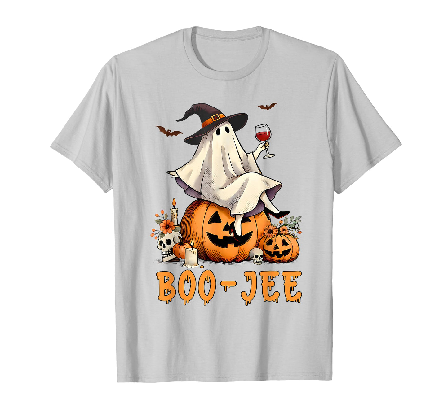 Funny Boo-Jee Ghost Halloween Boo Jee Ghost Spooky Season T-Shirt