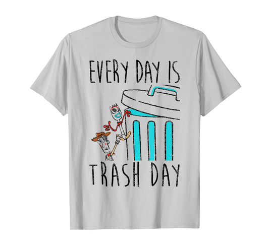 Disney Pixar Toy Story 4 Blue Everyday Is Trash Day T-Shirt