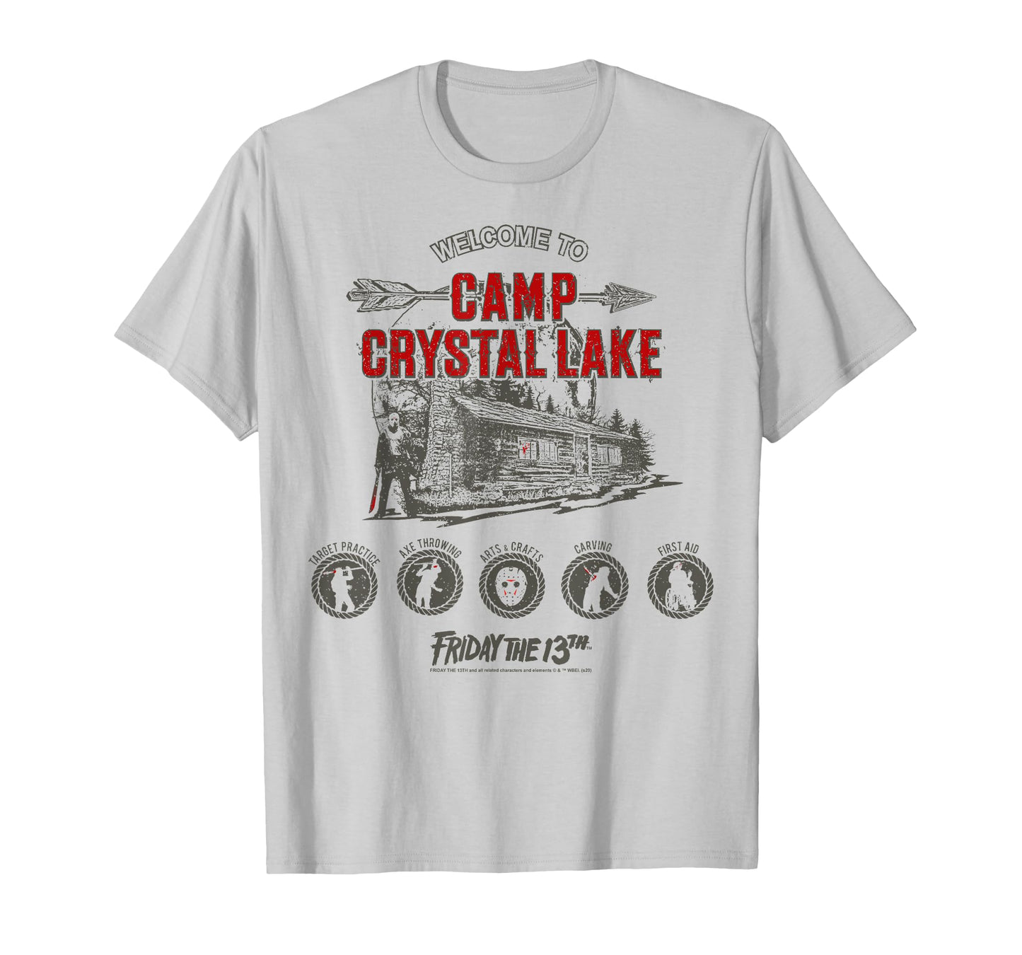 Friday The 13th Camp Crystal Lake Activities T-Shirt Small