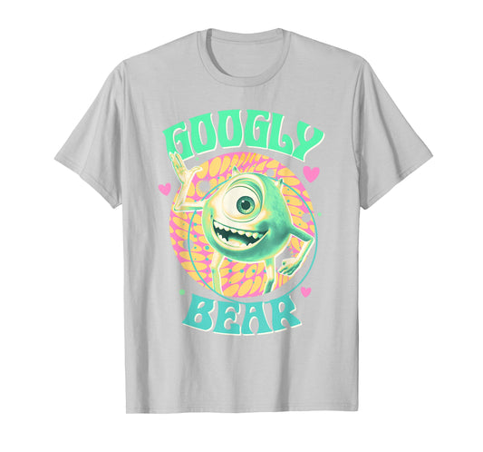 Disney Pixar Monsters University Googly Bear Mike Retro Logo T-Shirt
