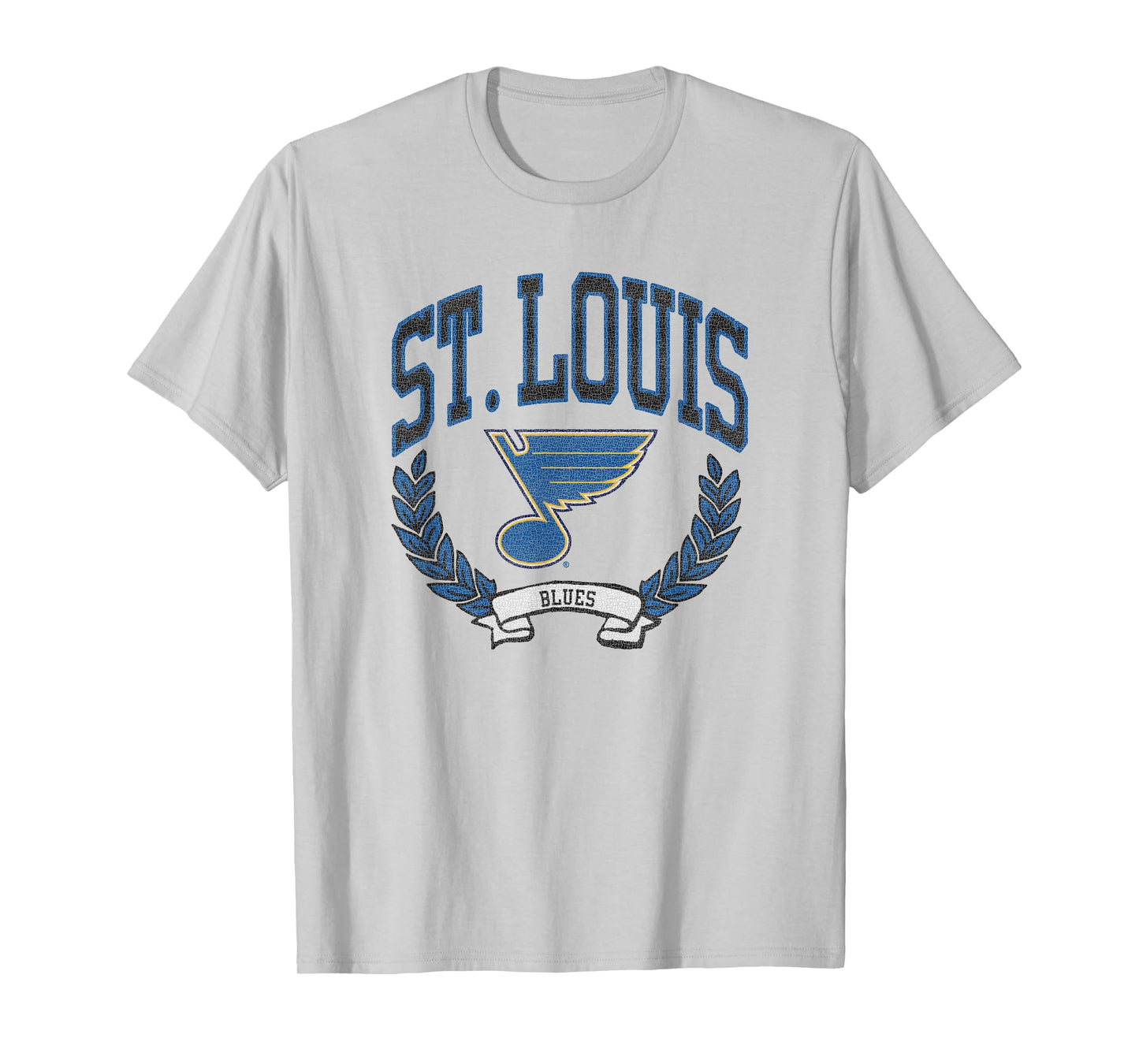 St. Louis Blues Vintage Victory Gray Officially Licensed T-Shirt