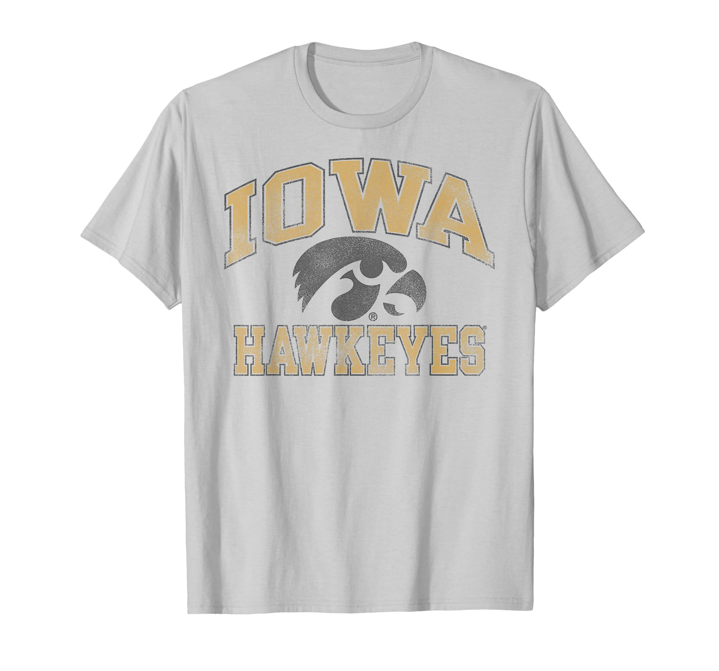 Iowa Hawkeyes Vintage Worn Gray Officially Licensed T-Shirt
