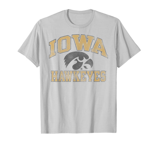 Iowa Hawkeyes Vintage Worn Gray Officially Licensed T-Shirt