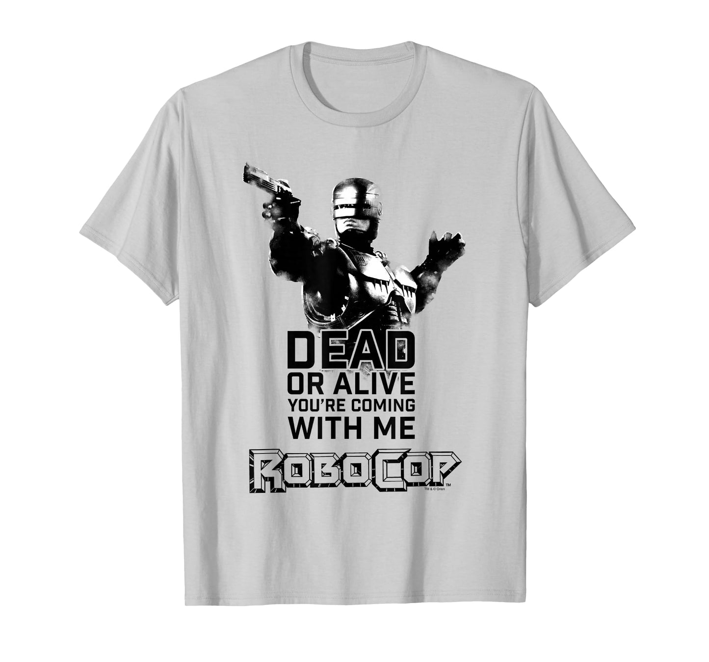 RoboCop Dead Or Alive You're Coming With Me Portrait Logo T-Shirt