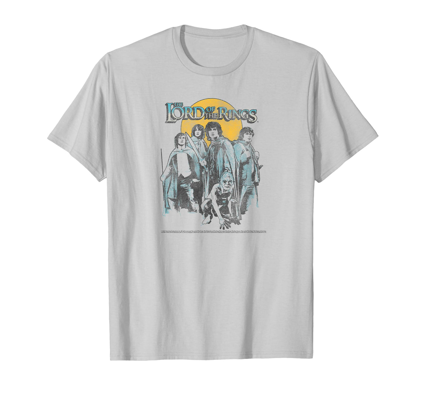 Lord of The Rings Retro Group Sunset Poster T-Shirt