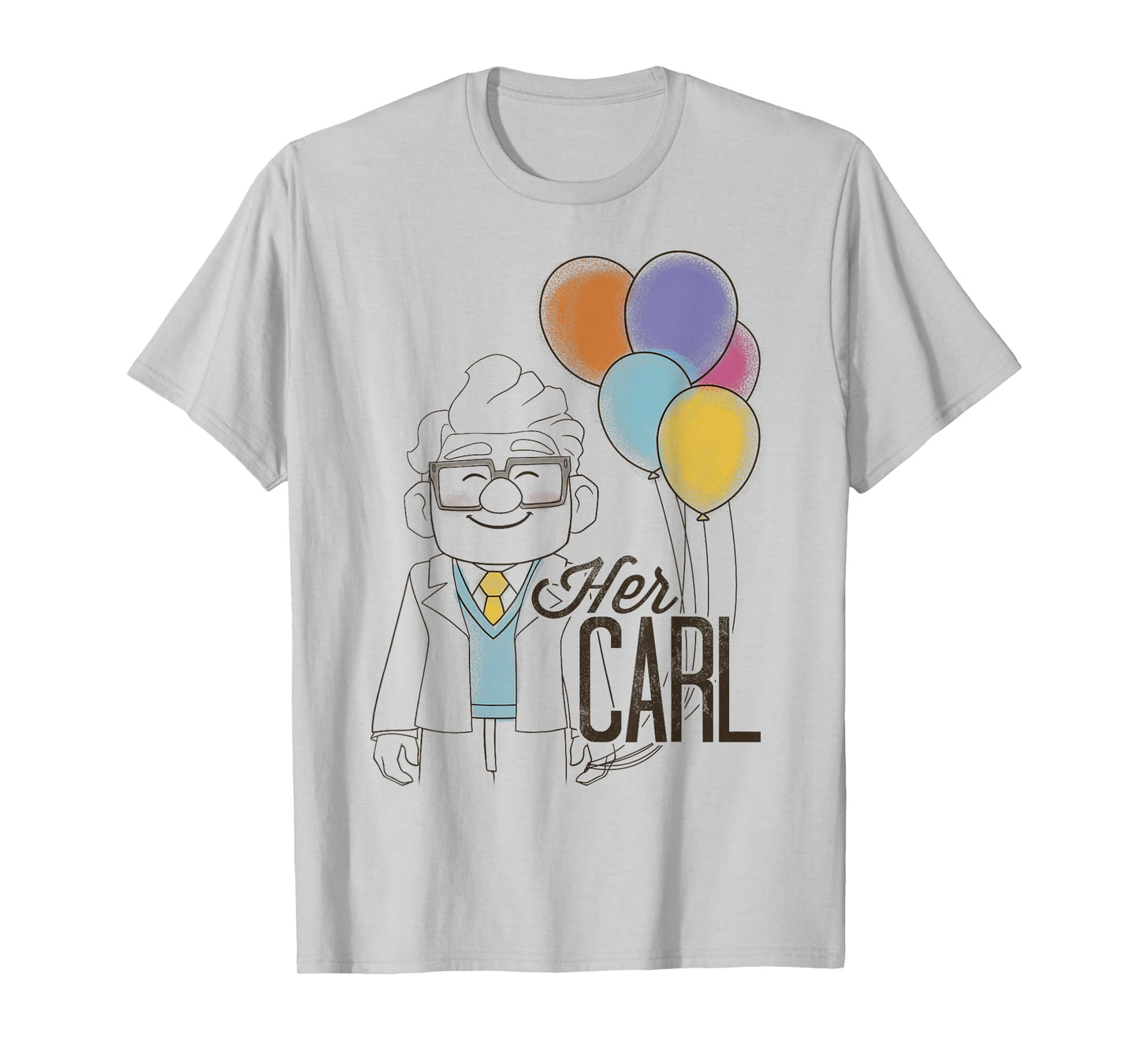 Disney Pixar Up Her Carl Couples T-Shirt Small