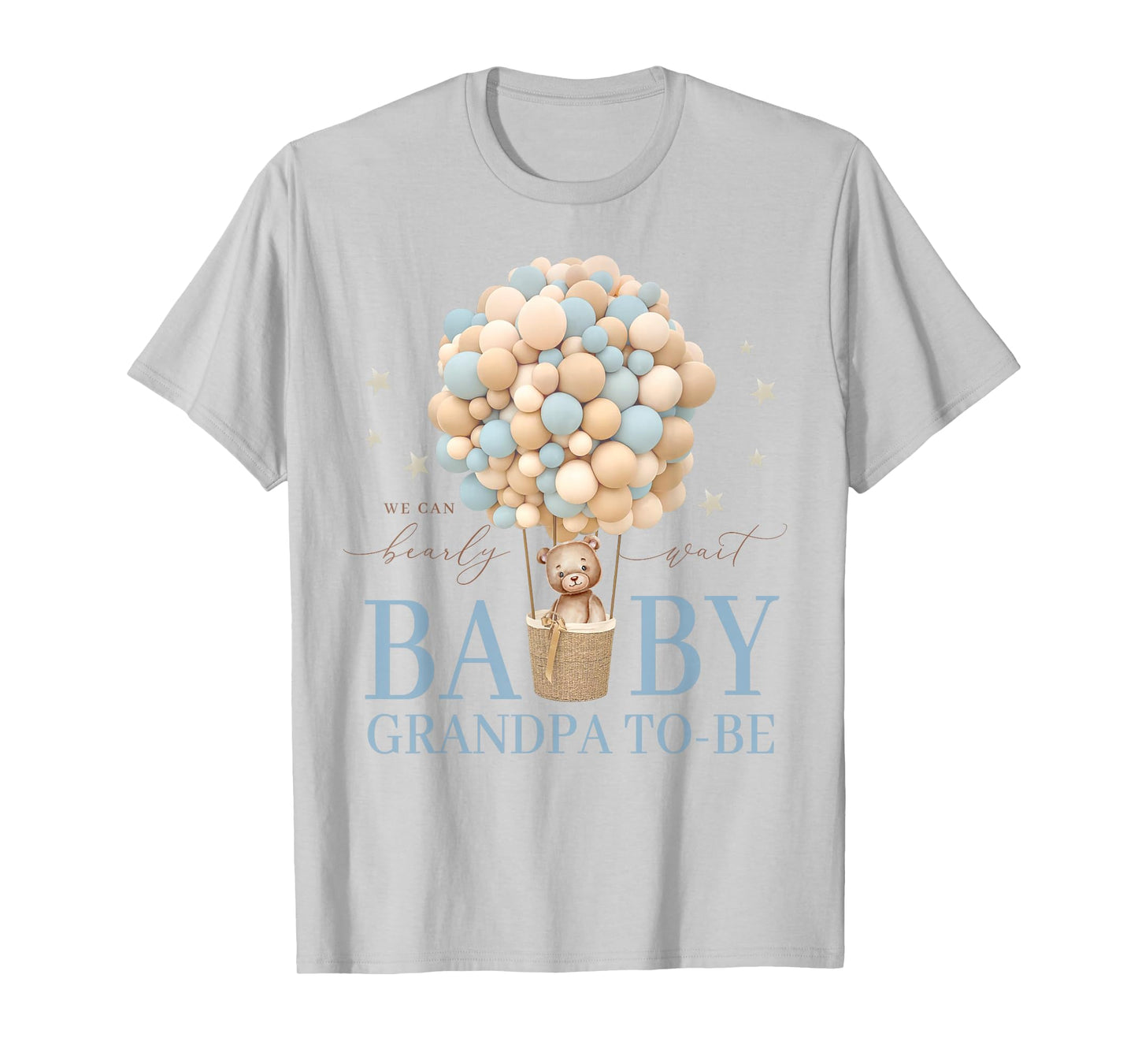 Grandpa We Can Bearly Wait Baby Shower Bear Family Matching T-Shirt