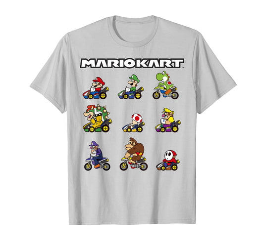 Nintendo Mario Kart Racers Ready Line-Up Graphic T-Shirt