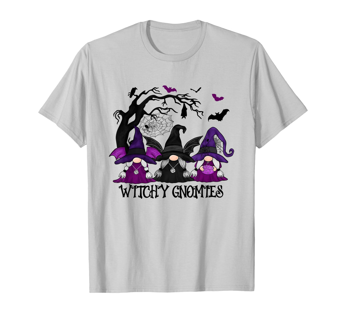 Witchy Gnomies Funny Gnome Halloween Matching Costume T-Shirt