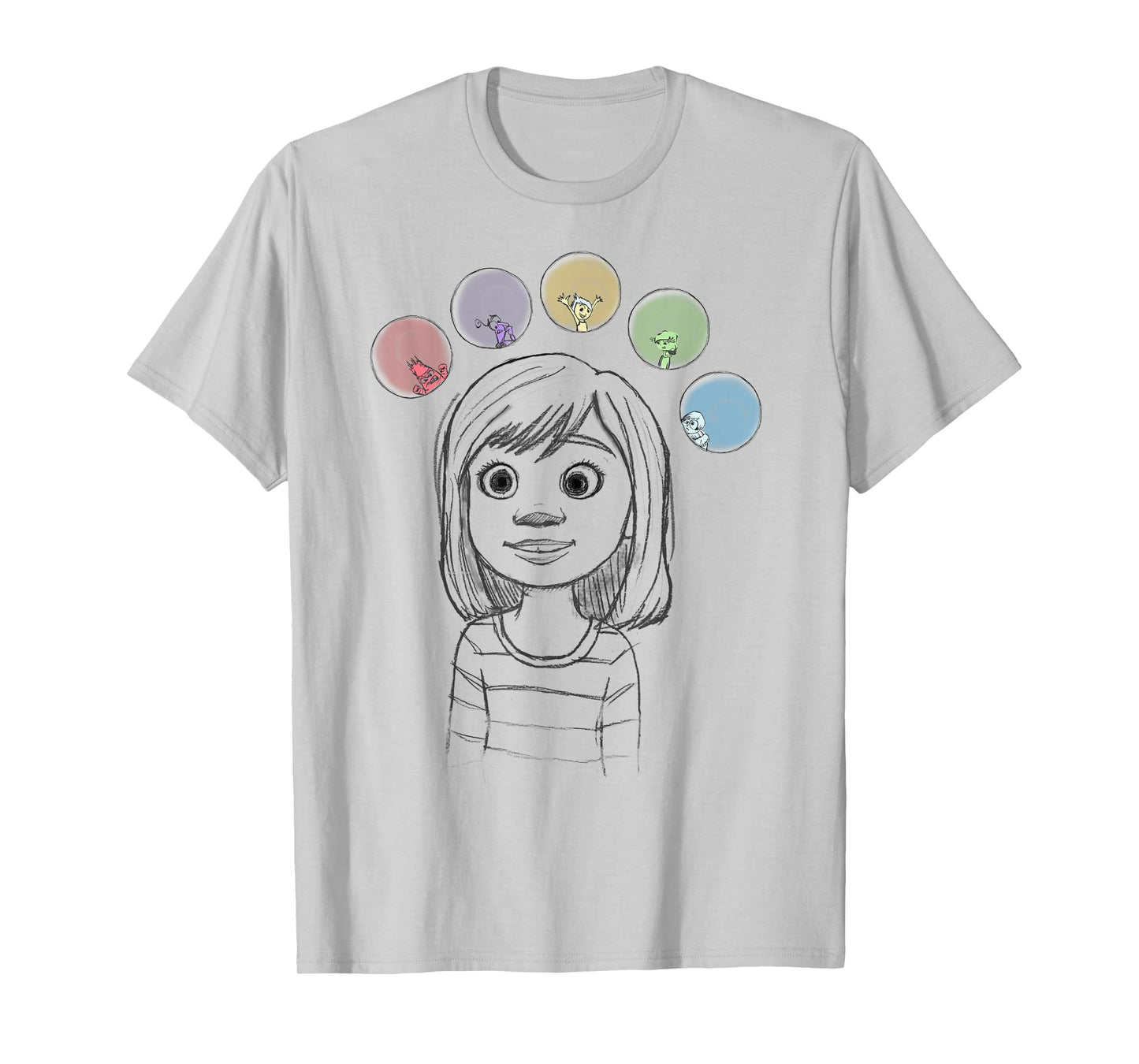 Disney Pixar Inside Out Riley Many Emotions Bubbles T-Shirt