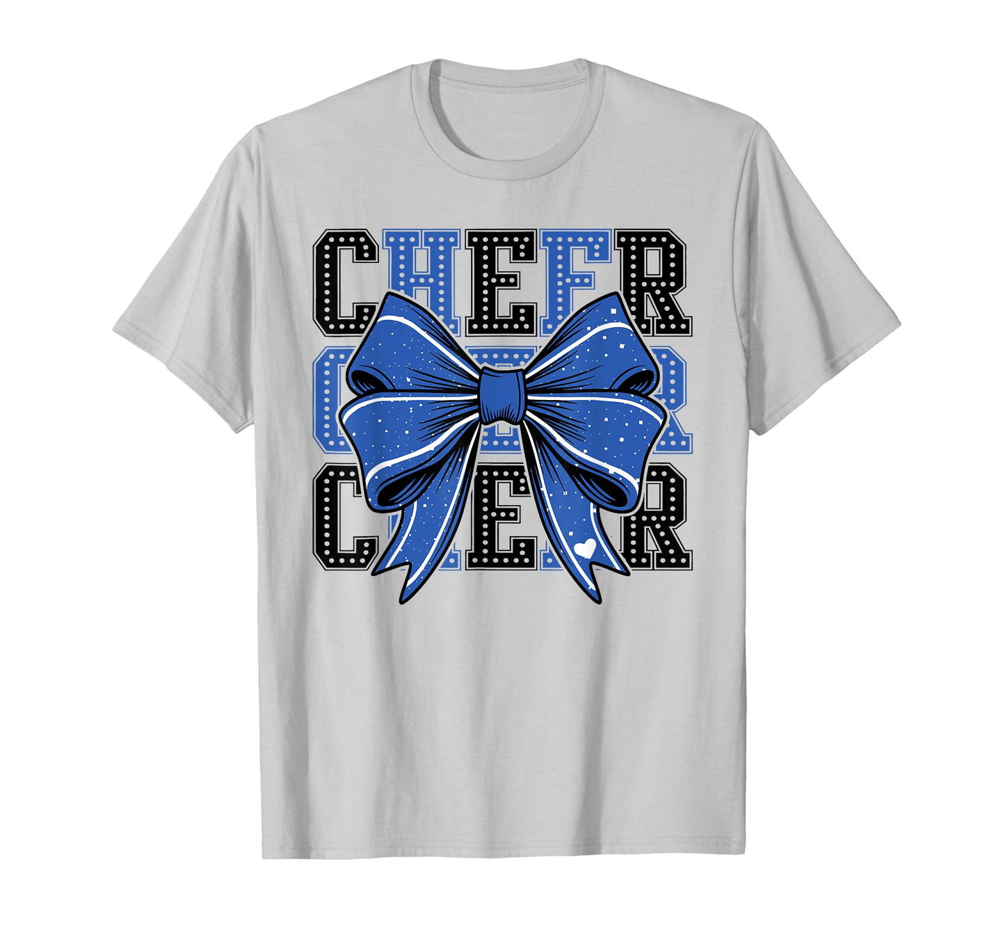 Coquette Cheer Shirt Blue Team Sport Cheerleading T-Shirt