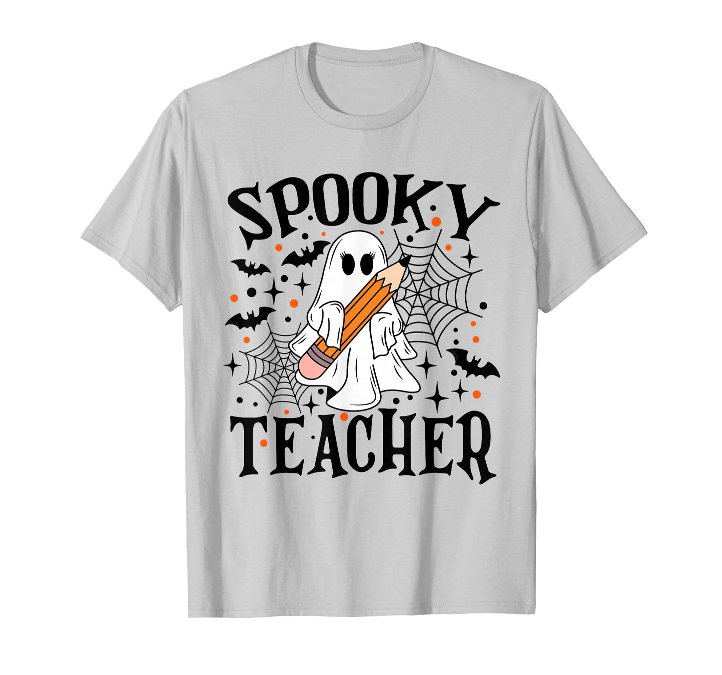Spooky Teacher Ghost Boo Halloween Spooky Season Teaching T-Shirt