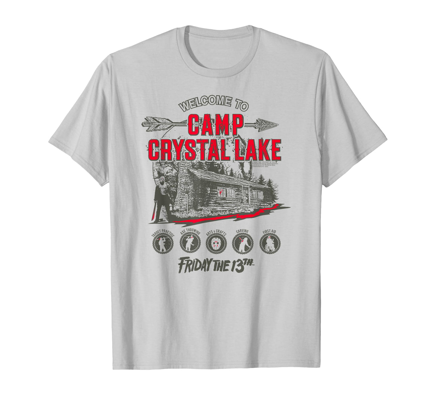 Friday The 13th Welcome to Camp Crystal Lake Horror Movie T-Shirt