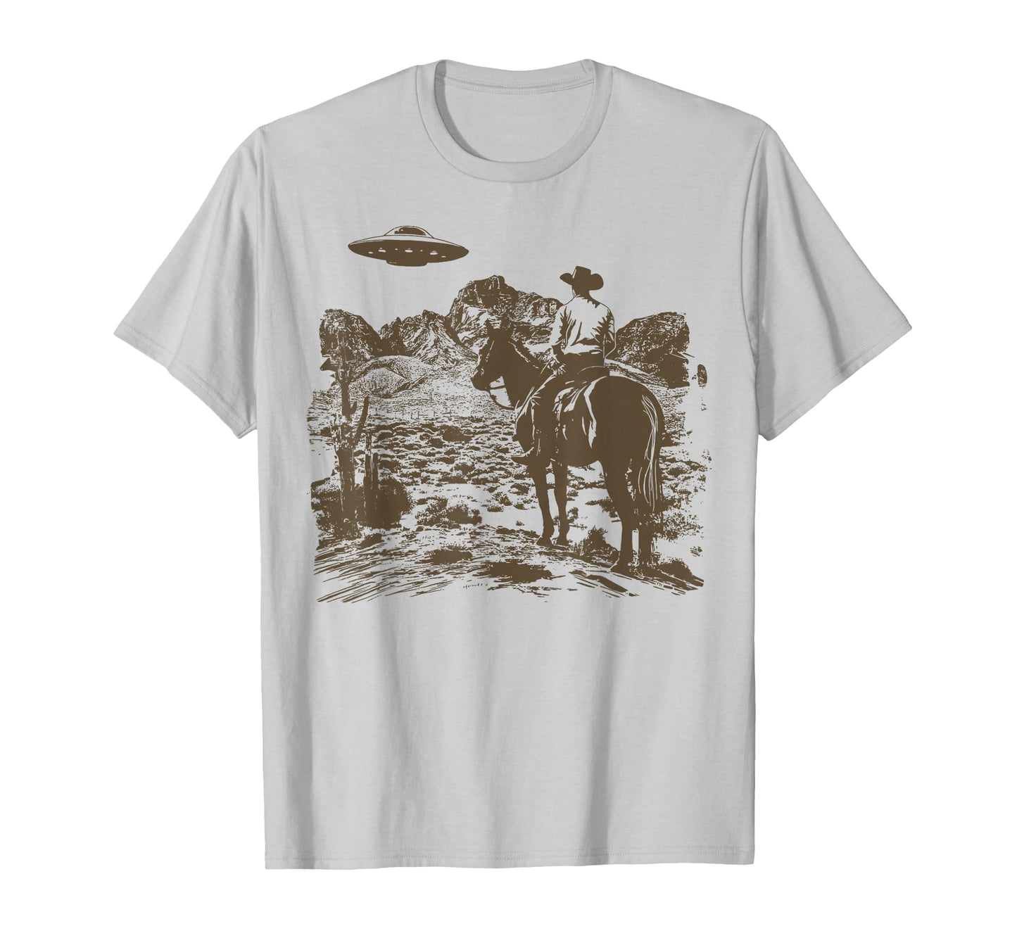 Ufo Western Cowboy T-Shirt