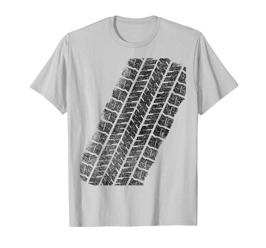 Tire Track Funny Halloween T-Shirt