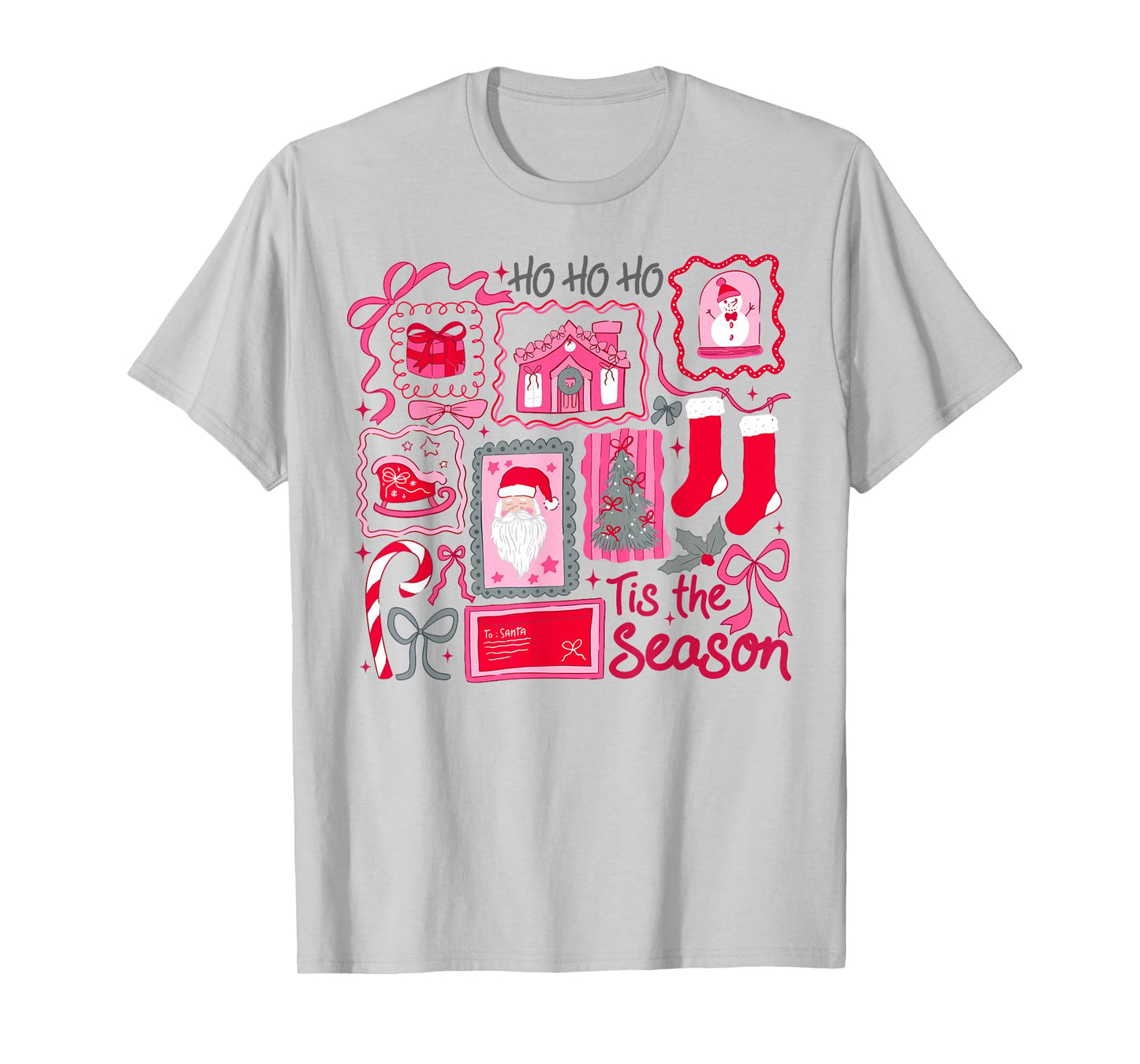 Tis The Season Christmas Santa Postage Stamp Holiday T-Shirt