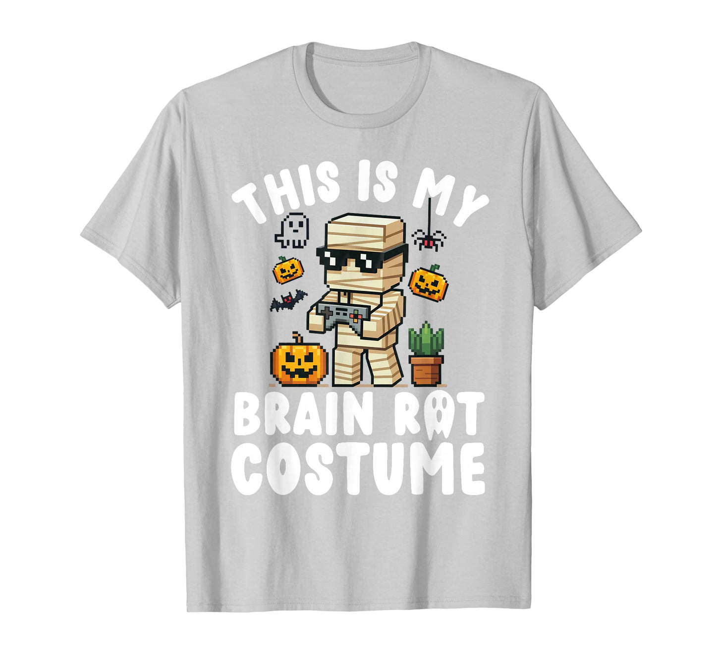 Brain Rot Halloween Shirt Costume Kids Brainrot Gamer T-Shirt