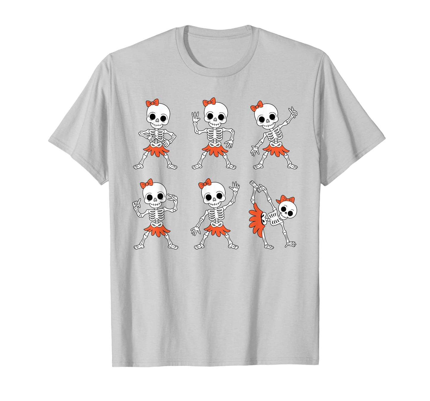 Dancing Skeleton Dance Girls Kids Toddlers Halloween Costume T-Shirt