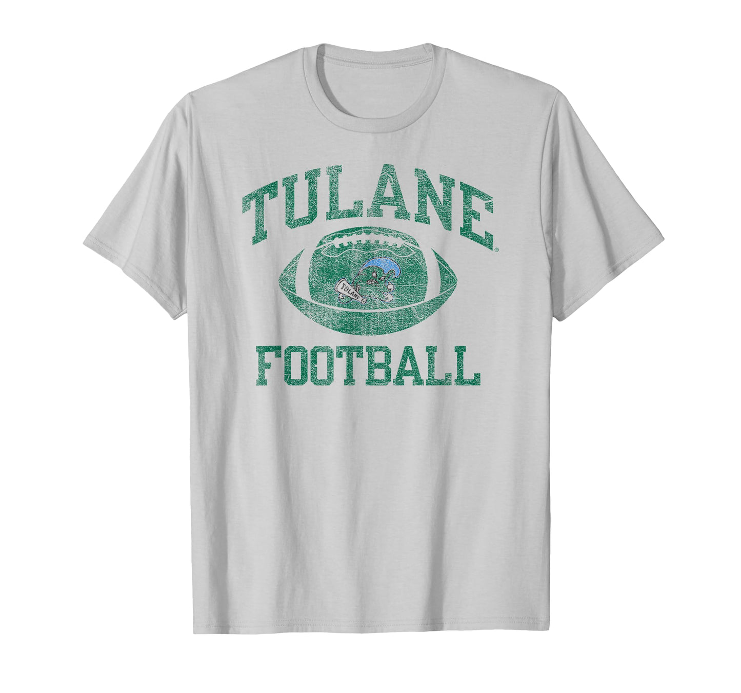 Tulane Green Wave Football Intensity Vintage White T-Shirt