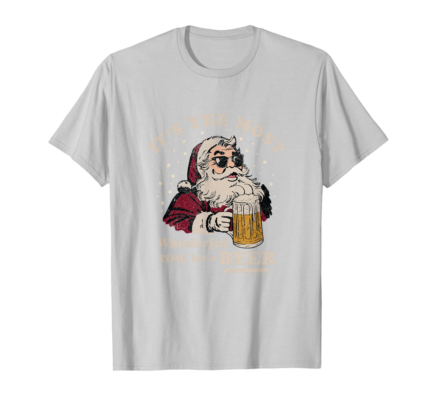 Funny Santa Beer Merry Christmas T-Shirt