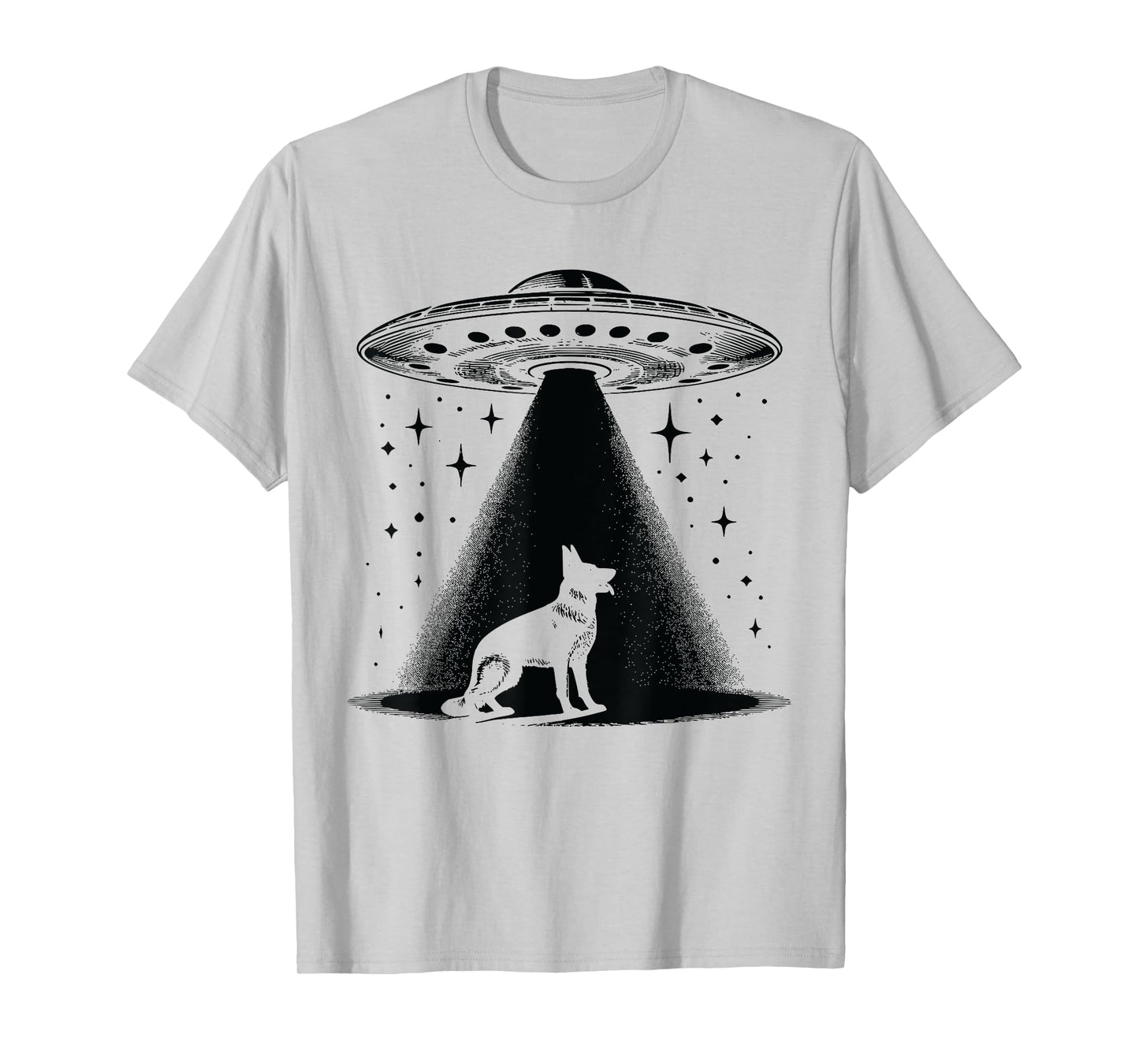 German Shepherd Mom Dad Dog - Funny Alien UFO T-Shirt