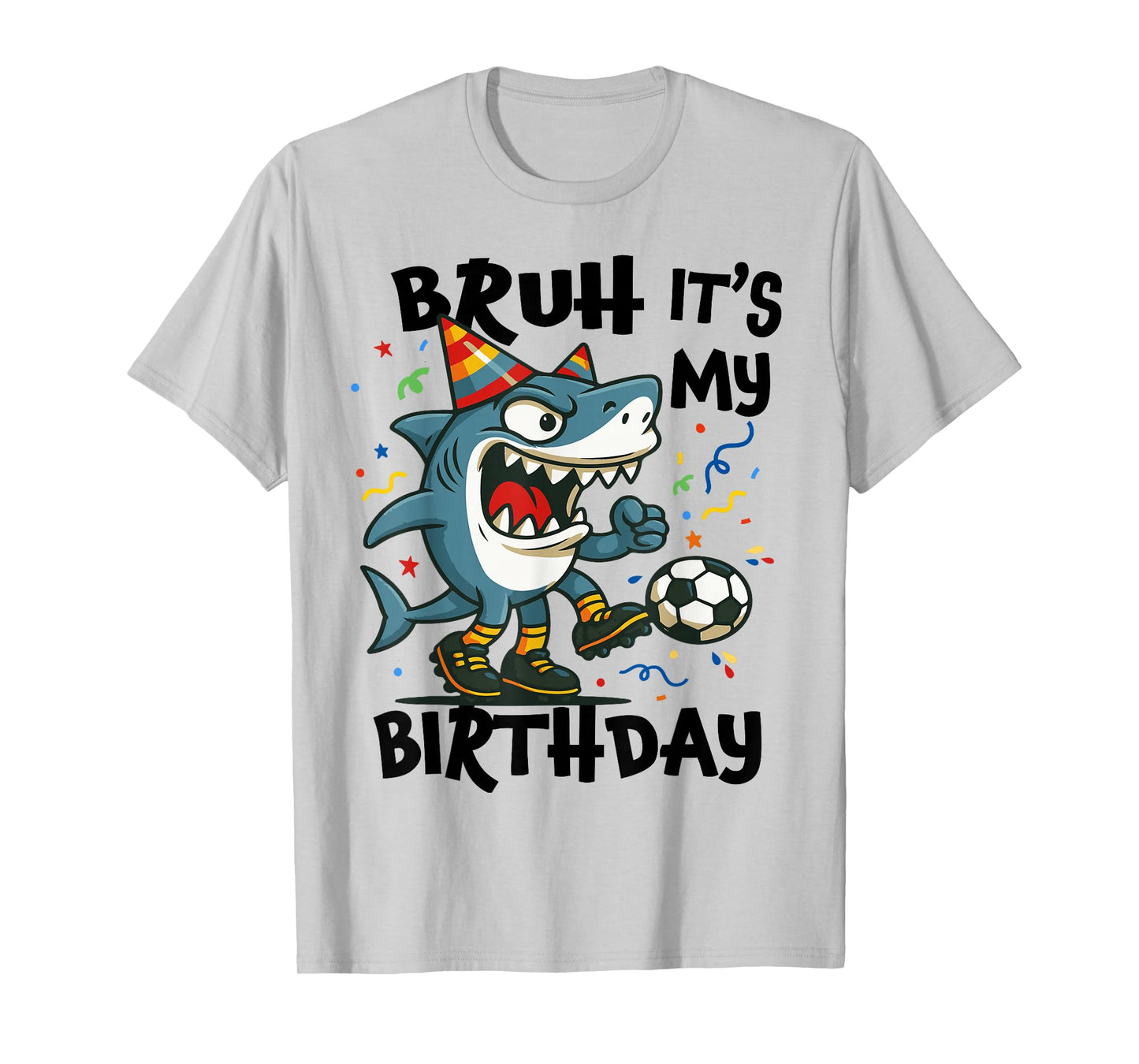 Tralalero Tralala Italian Brainrot Soccer Player Birthday T-Shirt