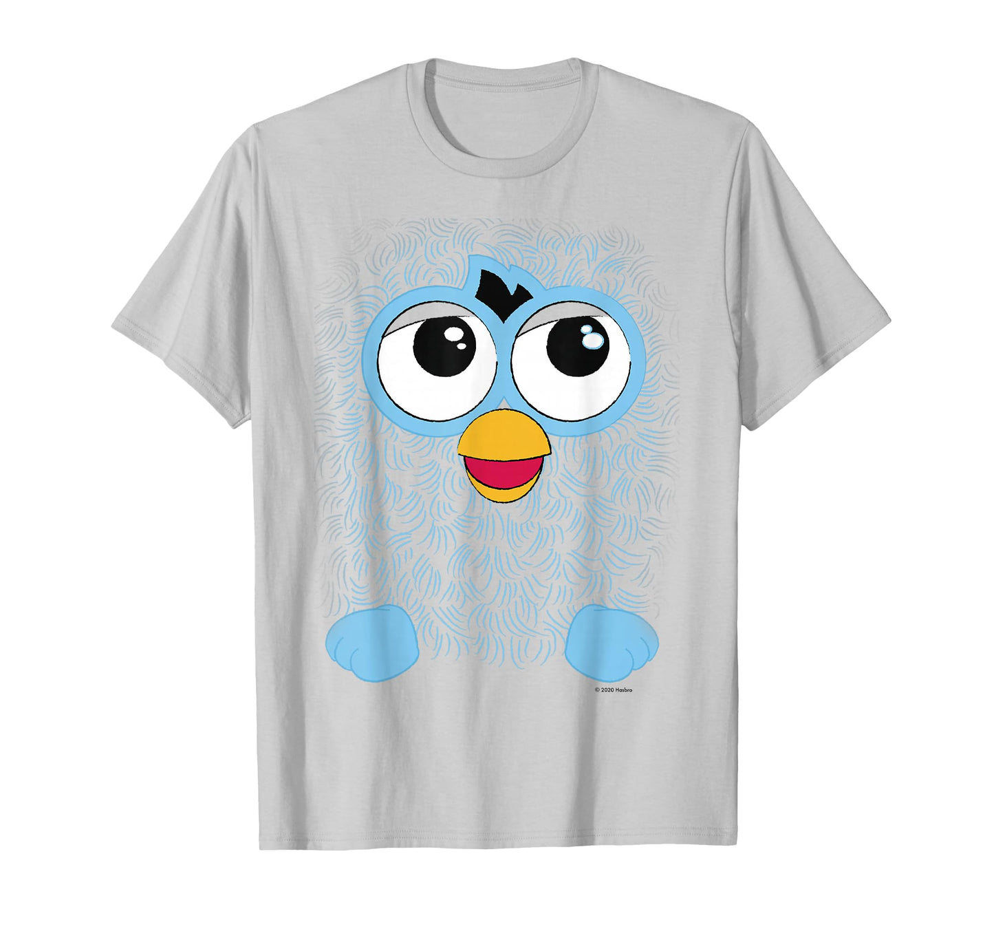 Furby Retro Big Blue Smiling Face T-Shirt