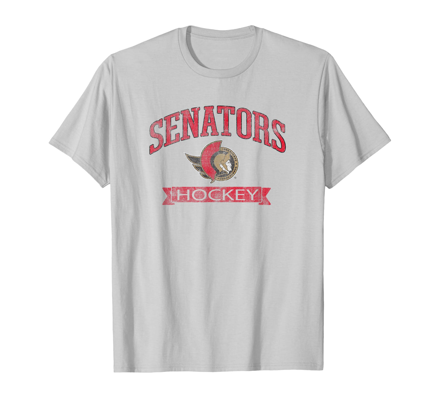 Ottawa Senators Vintage Hockey Gray NHL Officially Licensed T-Shirt