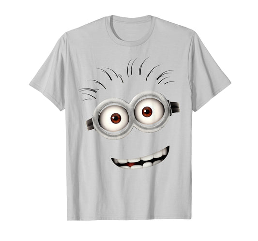 Despicable Me Minions Bob Smiling Face Graphic Short Sleeve T-Shirt