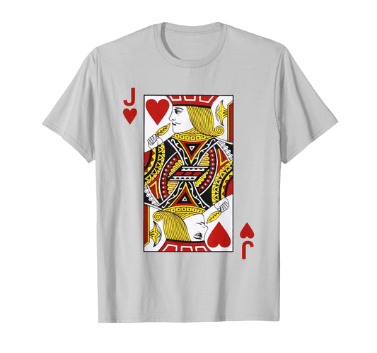 Jack of hearts Tshirt Blackjack Cards Poker 21 JTee shirt T-Shirt