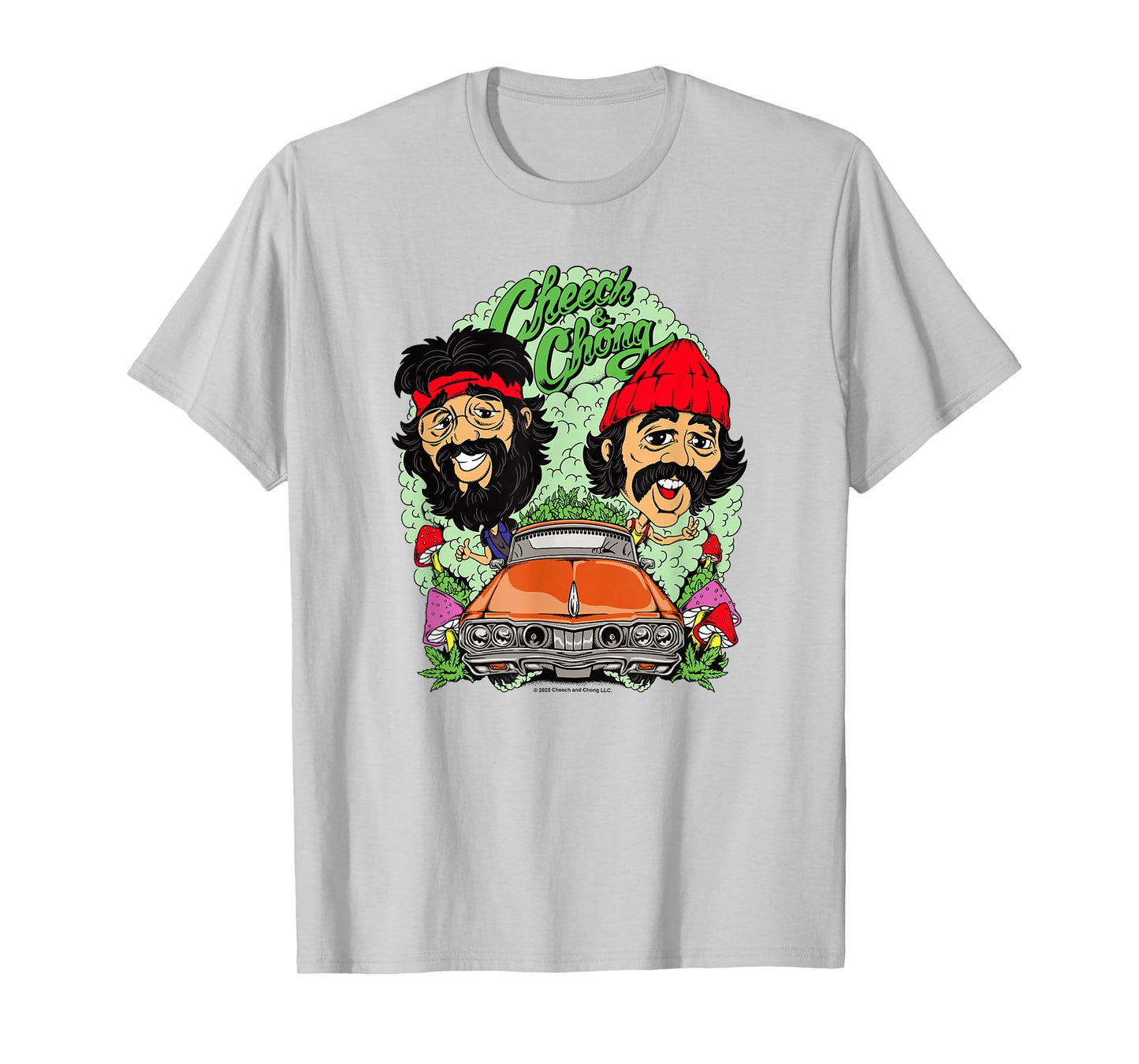Cheech & Chong Driving Having A Trip Cartoon Style T-Shirt